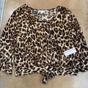 NWT Cheetah Print Blouse